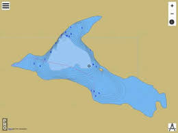 Melbourne Lake Mason County Fishing Map