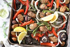 Evenly distribute on a sheet pan and place in the oven to cook for 20 minutes undisturbed. Italian Sausage And Peppers Recipe Paleo Whole30 The Real Simple Good Life