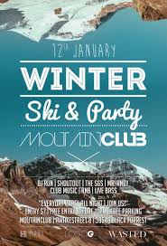Winter Ski Party Flyer Template
