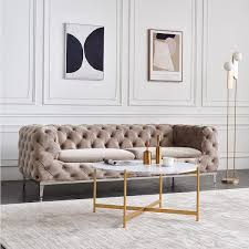 36 In Wide Modern Functional Round Storable Coffee Table Gold Metal Frame In Marble Color Mdf Wood Top Of Living Room
