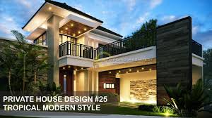 Modern luxury house design desain rumah modern desain rumah 20 x 20 land area : Private House Design 25 Tropical Modern Style By Emporio Architect Youtube
