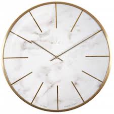luxe xl marble wall clock 40cm