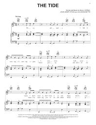 In music, a guitar chord is a set of notes played on a guitar. Niall Horan The Tide Sheet Music Pdf Notes Chords Pop Score Piano Vocal Guitar Right Hand Melody Download Printable Sku 197171