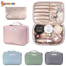 portable travel makeup storage bag
