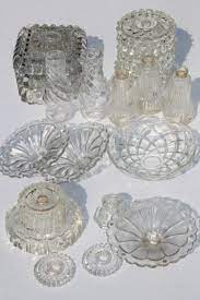 Vintage Pressed Glass Lamp Bases