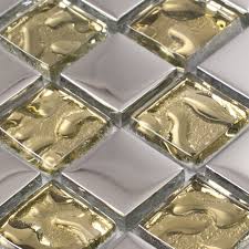 Gold Clear Crystal Backsplash Silver