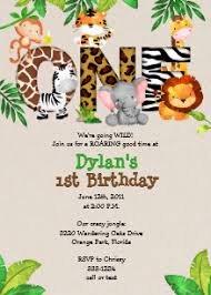 Jungle Birthday Invitations Zazzle