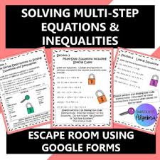 Multi Step Equations Inequalities