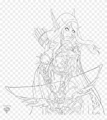 World of warcraft mage coloring pages sketch coloring page. Sylvanas Windrunner V Sylvanas Windrunner Coloring Pages Hd Png Download 894x894 6348609 Pngfind