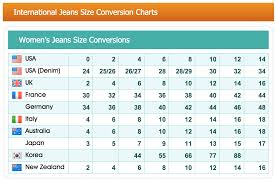 Corset Size Chart Jeans Size Size Chart Corset