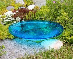 14 Turquoise Le Glass Birdbath