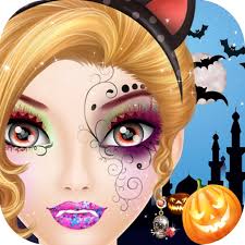 halloween makeup salon kids game for