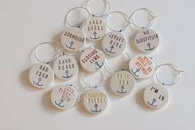 Personalized Wine Charm Favors For