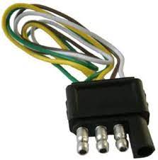 4 wire flats are the most commonly used trailer plug. Amazon Com 4 Pin Pole Flat Trailer Wiring Harness Kit Kitchen Dining