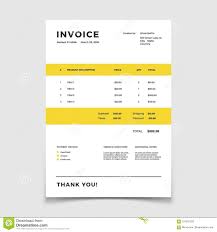 Invoice Template Quotation Table Paper Prder For Bookkeeping