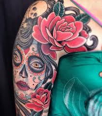 Tatouages ephemeres tete de mort tatouages temporaires. Tatouage Tete De Mort Mexicaine 20 Dessins Pour S Inspirer