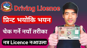 how to check driving licence printed or