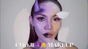 devil emoji makeup look tutorial