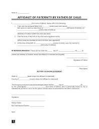 free affidavit of paternity form pdf