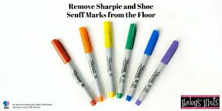 remove sharpie and shoe scuff marks