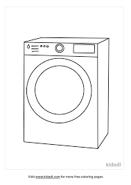 Vacuum cleaner for the flat. Washing Machine Coloring Pages Free At Home Coloring Pages Kidadl