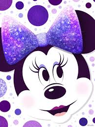 minnie mouse purple polka dots