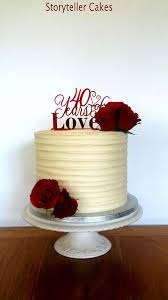 Cotton and crumbs cakes that taste as beautiful as they look. Buttercream Ruffle Red Rose 40th Anniversary Cake