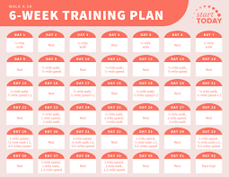 5k training plan 6 week training