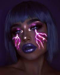 i use makeup uv paint and light to