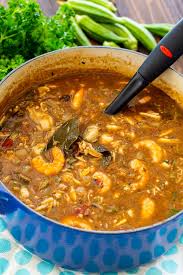seafood and okra gumbo y southern