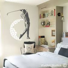Golfer Wall Decal Vinyl Wall Stickers
