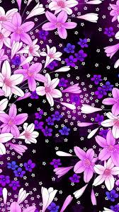 Wallpaper Flowers Purple iPhone