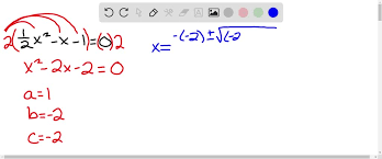 Equation By Using The Quadratic Formula