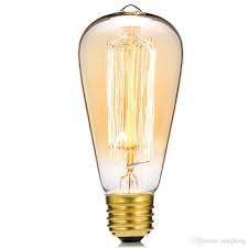 2019 Edison Light Bulb 40w 110v E27 E26 Antique Vintage Retro Style Dimmable Filament Incandescent Replacement For House Decorative 1 Pack From