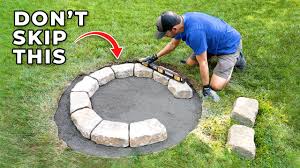how to build a diy stone fire pit