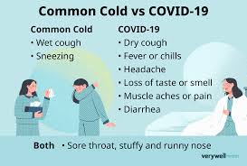 cold or covid 19 symptoms differences