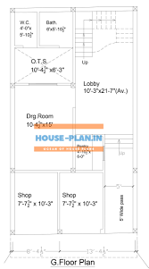 800 square feet house plan with the