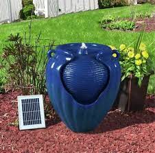 Gardenwize Blue Outdoor Solar Ceramic