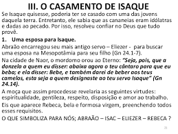 Resultado de imagem para A simbologia do casamento de Isaque