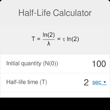 Half Life Calculator