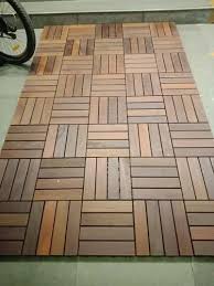Ipe Wood Deck Tile Size