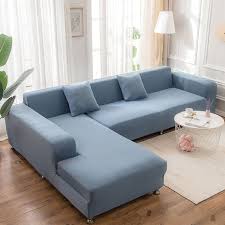 l shape sofa with velvet upholstery