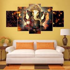 Ganesha Canvas Wall Art Painting Yoga