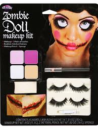 las zombie doll makeup kit face
