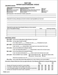 Patient Health History Questionnaire Form Templates Printable