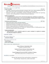 construction project manager resume