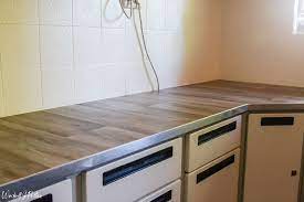 kitchen counters with sheet vinyl
