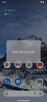 window blurs android open source project