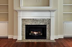 Mosaic Tiled Fireplace Contemporary