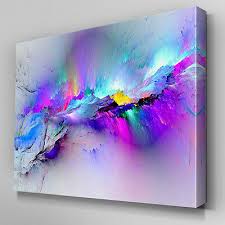 Blue Canvas Wall Art Abstract Picture